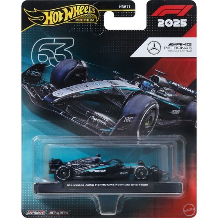 Product Mattel Hot Wheels Premium: F1 2025 - Mercedes-AMG Petronas Formula 1 Team Vehicle (JKD80) image