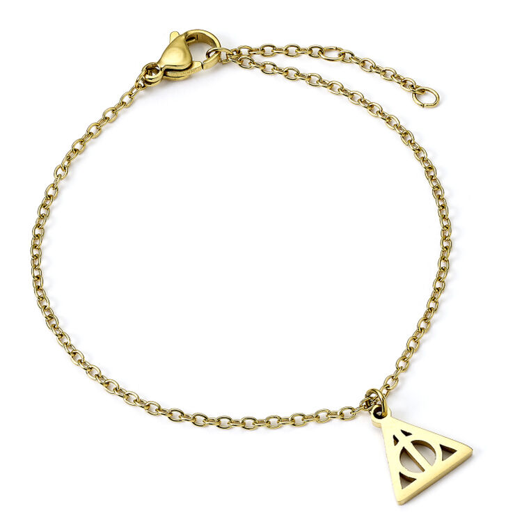 Product Βραχιόλι Harry Potter Deathly Hallows Stainless Steel Gold Chain Bracelet image