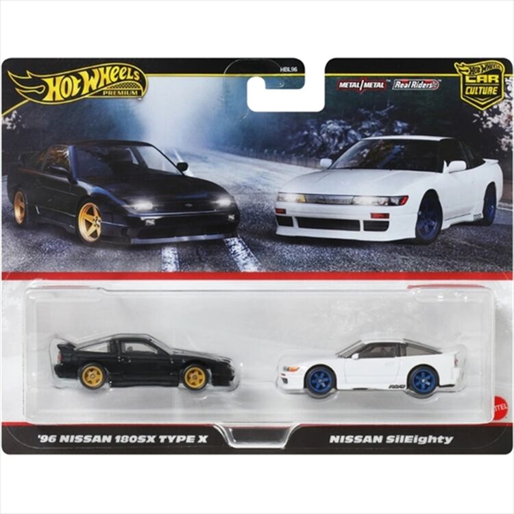 Product Mattel Hot Wheels®: Premium Car Culture - '96 Nissan 180SX Type X & Nissan SilEighty (JBK96) image