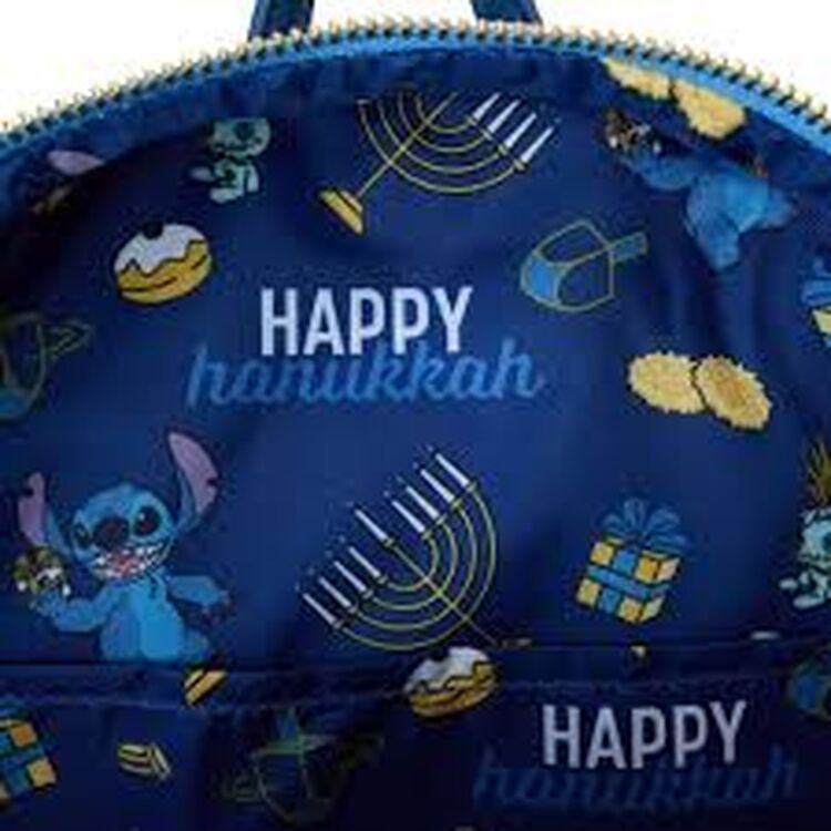 Product Loungefly Disney: Lilo & Stitch - Light Up Menorah Stitch Mini Backpack image