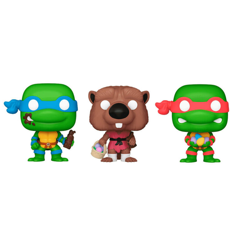 Product Funko Pocket Pop! Teenage Mutant Ninja Turtles - Leonardo/Raphael/Splinter image