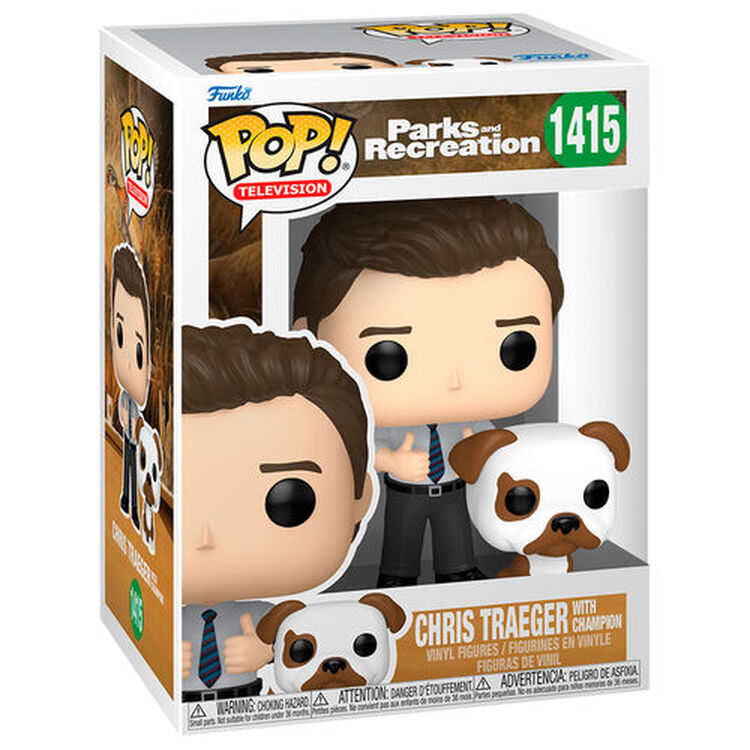 Product Funko Pop! Parks & Recreation 15th Anniversary - Chris Traeger with Champion image