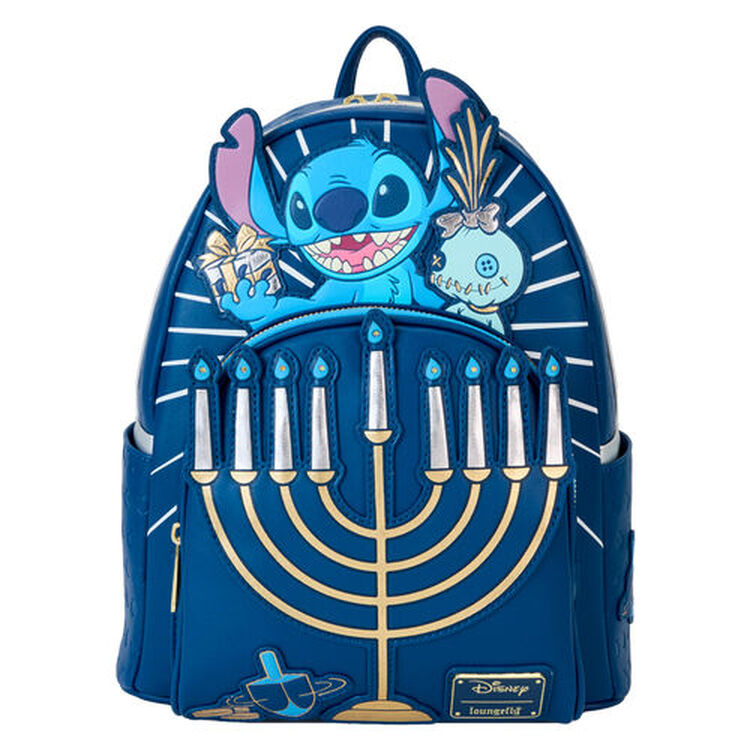 Product Loungefly Disney: Lilo & Stitch - Light Up Menorah Stitch Mini Backpack image