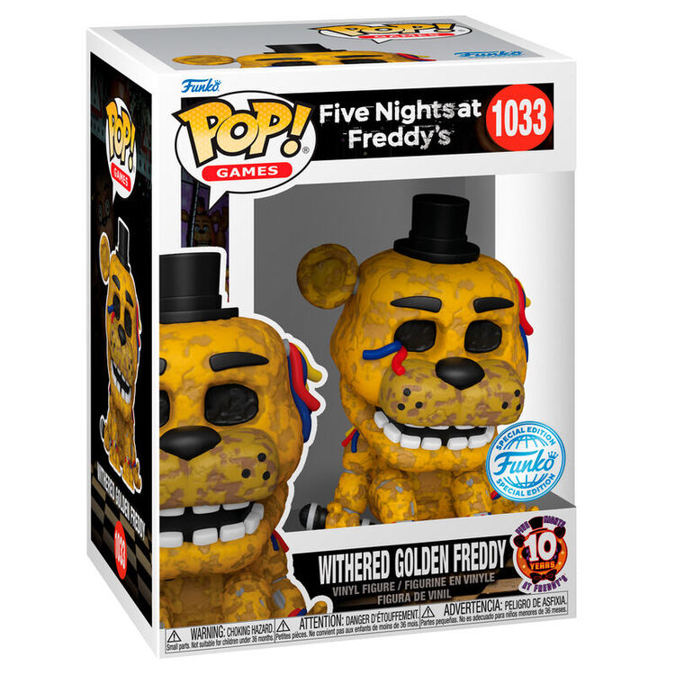 Product Funko Pop! Five Nights at Freddy's: 10th Anniversary - Withered Golden Freddy (Special Edition) image