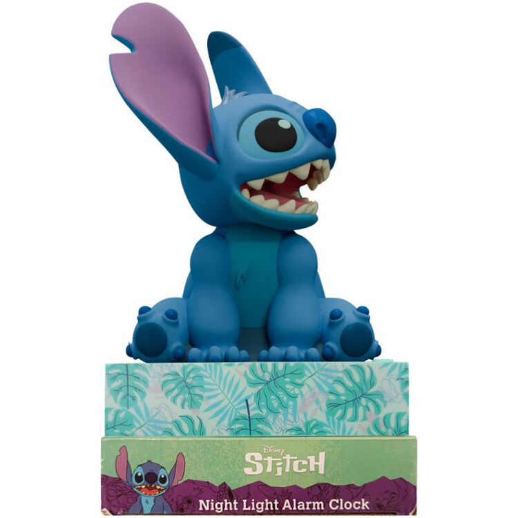 Product Disney Stitch 3D Lamp with Alarm Clock image