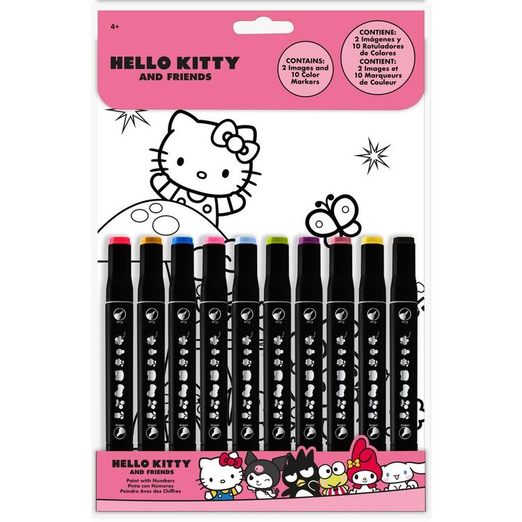 Product Σετ Ζωγραφικής με Μαρκαδόρους Hello Kitty And Friends Paint With Numbers image