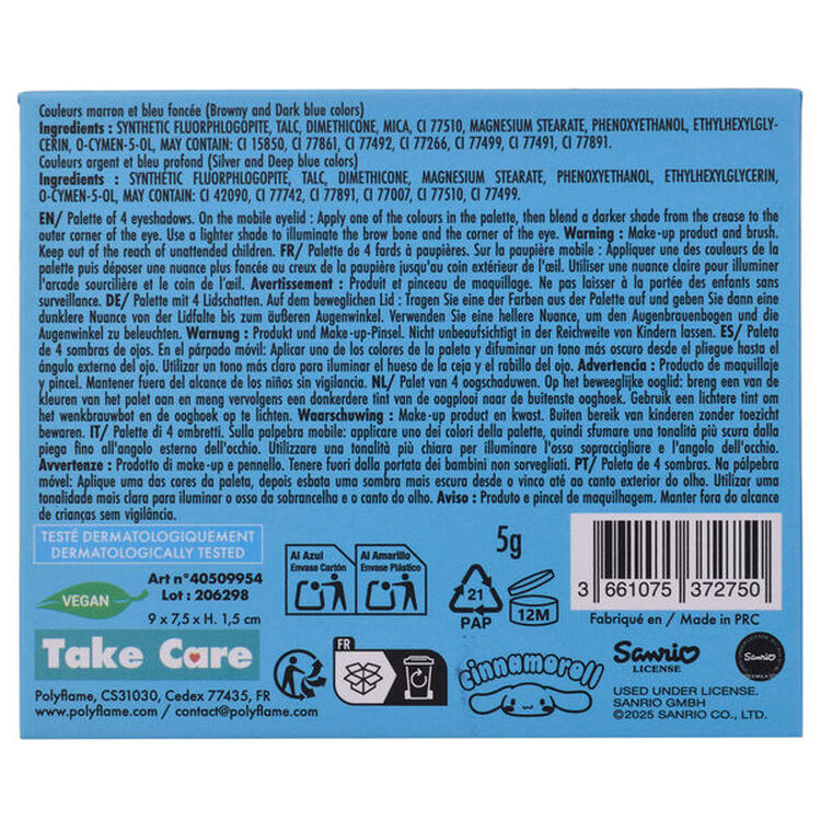 Product Παλέτα Μακιγιάζ Ματιών Hello Kitty Cinnamoroll 4 Χρώματα image