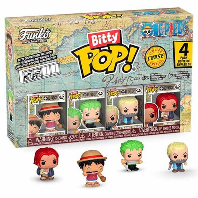Product Φιγούρες Funko Bitty Pop! 4-Pack: One Piece - Monkey D.Luffy, Roronoa Zoro, Axe-Hand Morgan image