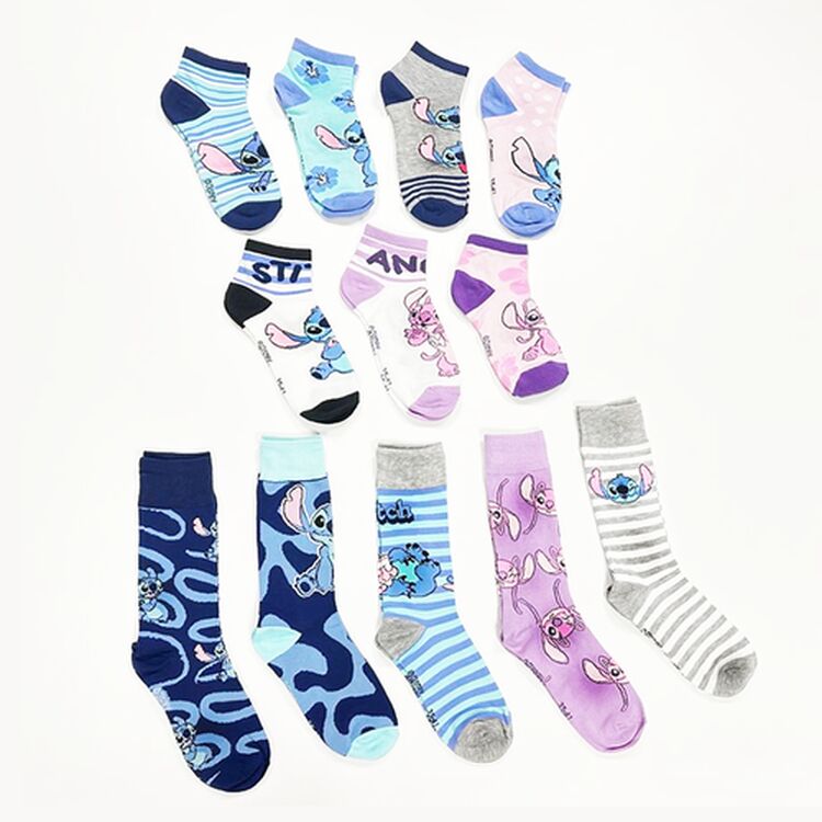 Product Disney Gift box 12 pairs of Stitch socks size 35/41 image