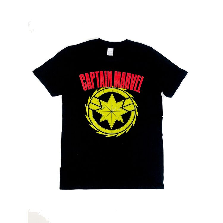Product Captain Marvel Distressed Logo T-Shirt image