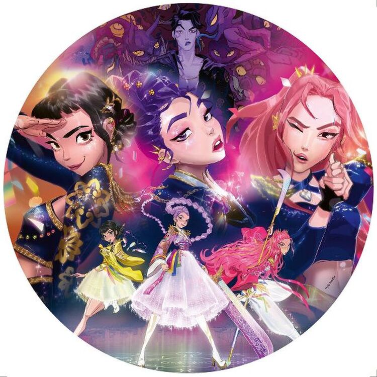Product K-Pop Demon Hunters Round Puzzle 500 Pieces image