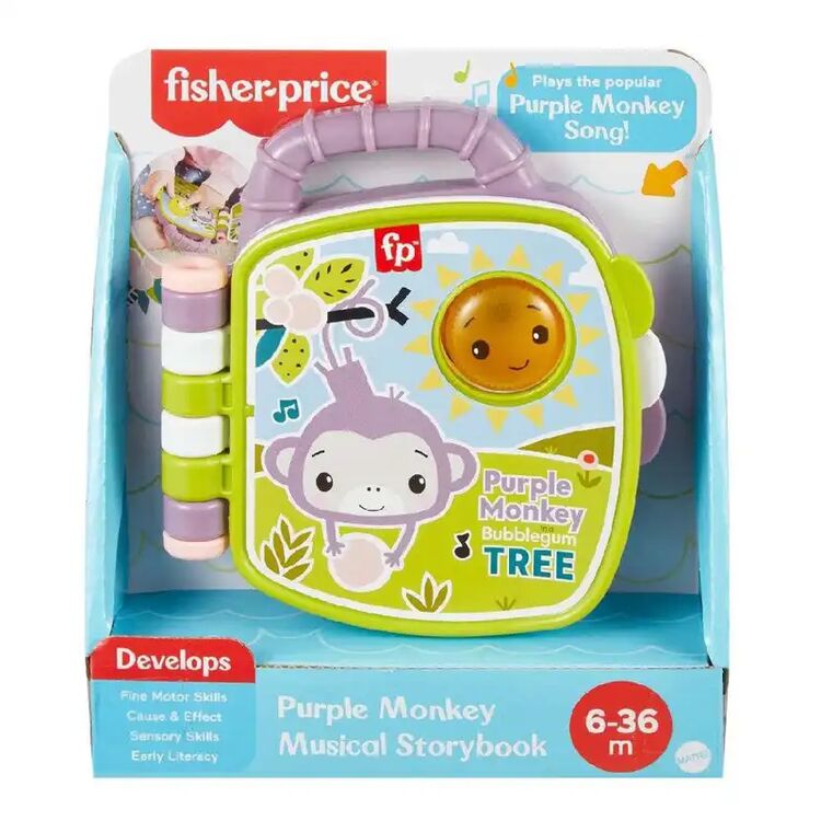 Product Fisher Price® Μουσικό Βιβλιαράκι Μαϊμουδακι (JFN07) image