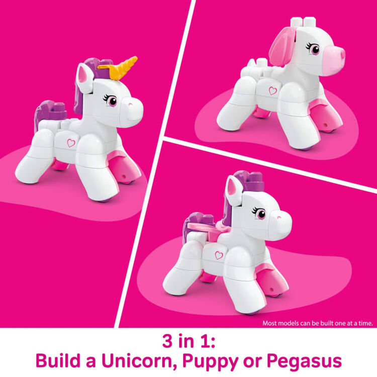 Product Τουβλάκια Mattel Mega Blocks: Unicorn 3‑in‑1 (JKG36) image