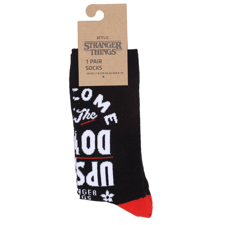 Product Stranger Things Upside Down Black Color Socks image