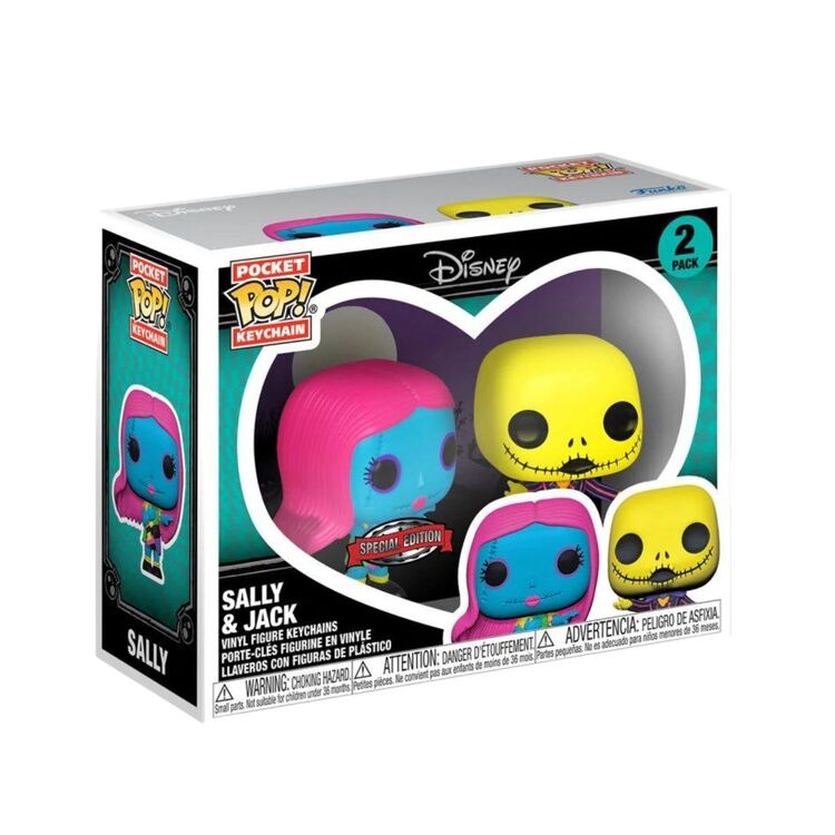 Product Funko Pocket Pop! Jack and Sally Blacklight (Special Edition) image