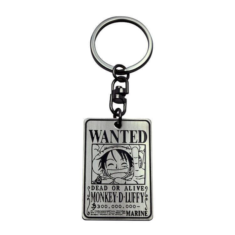 Product One Piece Keychain Silver Wanted Luffy image