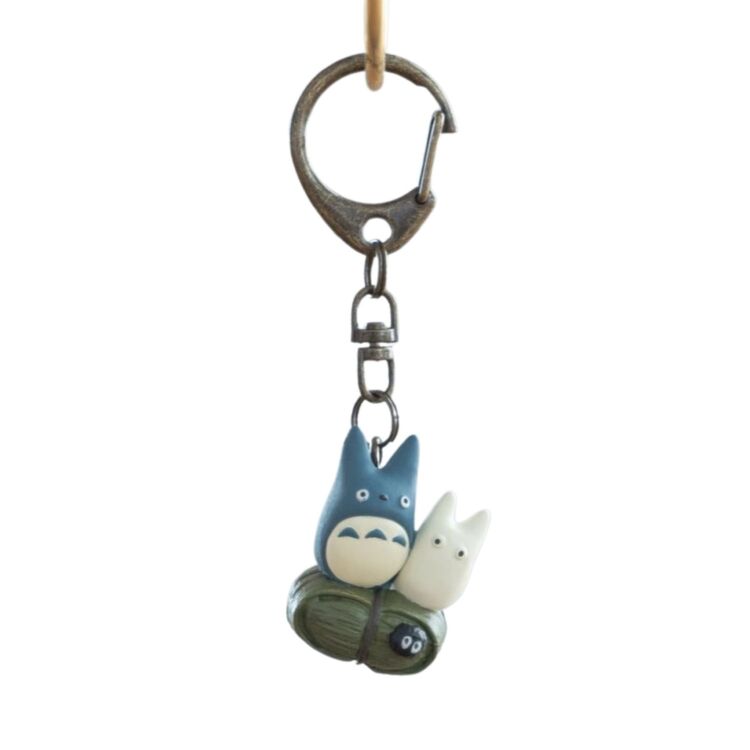 Product Studio Ghibli My Neighbor Totoro Blue and White Totoro Keychain image