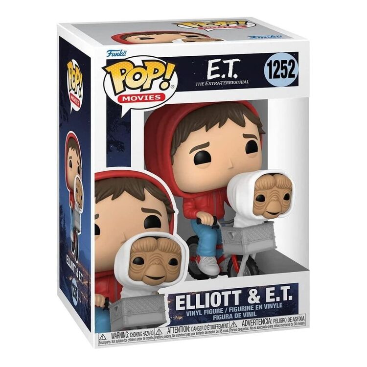 Product Funko Pop! E.T Elliot with E.T in Bike Basket image