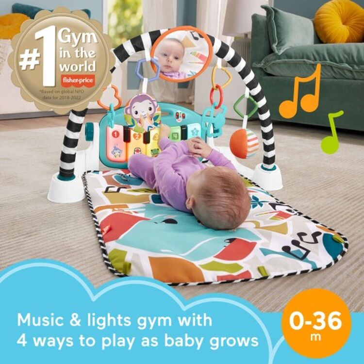 Product Fisher-Price®: Εκπαιδευτικό Πάπλωμα Γυμναστήριο - Moυσικό Πιανάκι (HWY55) image