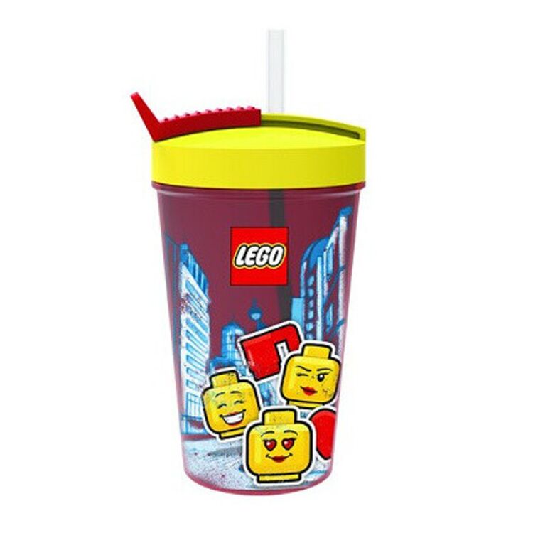 Product 40441725 LEGO® Tumbler With Straw Drinking Bottle Iconic Girl 0.5l Bright Red image