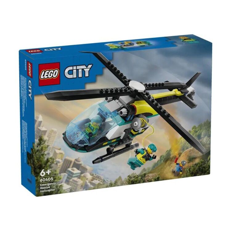 Product LEGO® City: Διασωστικό Ελικόπτερο Έκτακτης Ανάγκης, Σετ Κατασκευής (60405) image