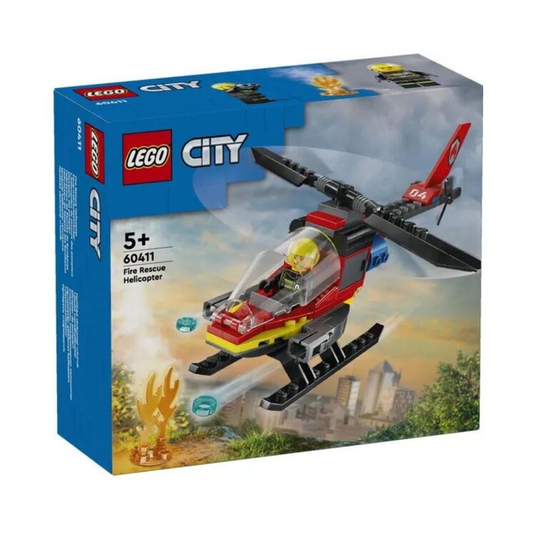 Product LEGO® City: Fire Rescue Helicopter Building Set (60411) image