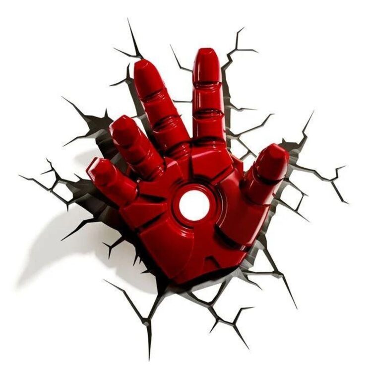 Product Marvel 3D Logo Light Iron Man Hand image