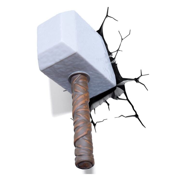 Product Marvel 3D Logo Light Thor Hammer image
