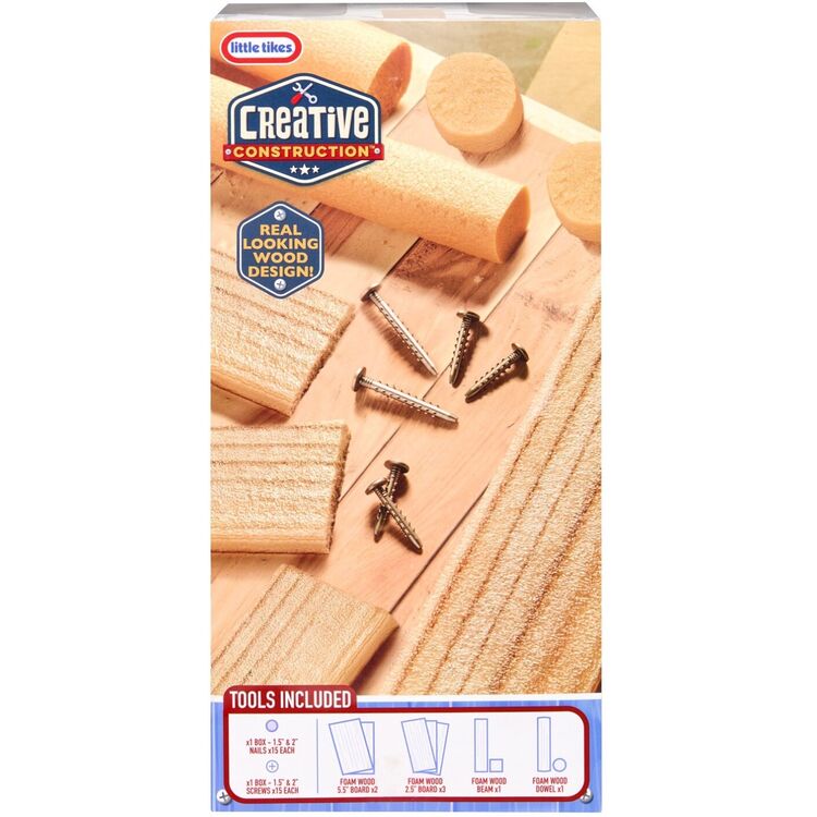 Product Little Tikes Creative Construction: Refill Pack (Wood-Plastic Screws-Plastic Nails) (643927) image
