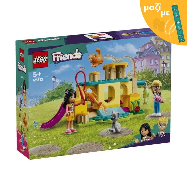 Product LEGO® Friends: Cat Playground Adventure Set (42612) Along with an Easter Candle image