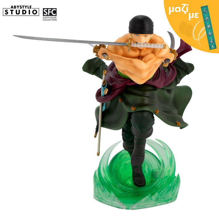 Product One Piece Zoro Figurine Along with an Easter Candle image