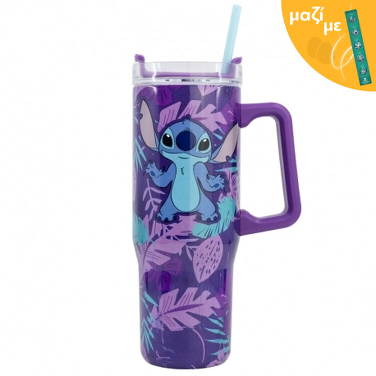 Product Μπουκάλι Νερού Disney Stitch  Insulated Stainless Steel XL Rambler Μαζί με Πασχαλινή Λαμπάδα image