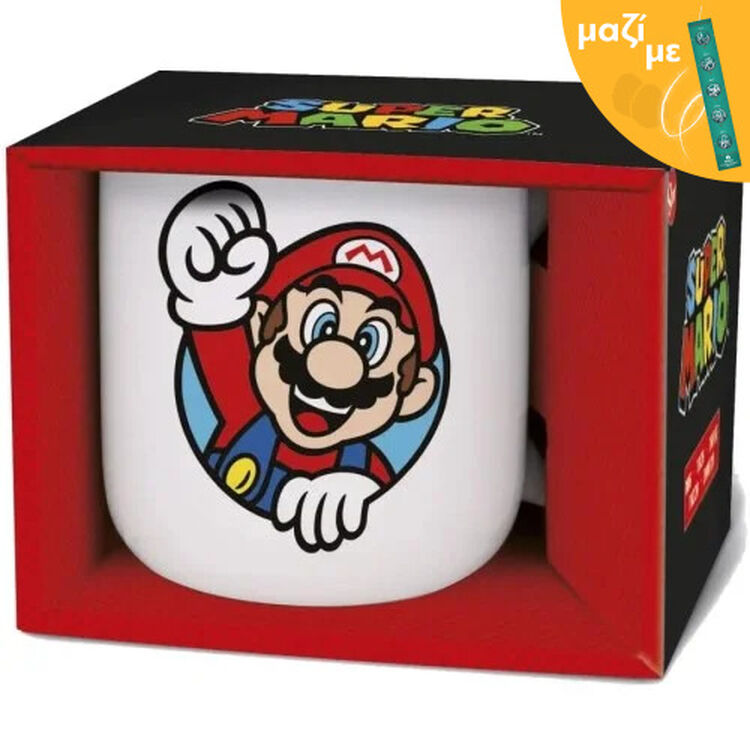 Product Super Mario Campfire Mug White Along with an Easter Candle image