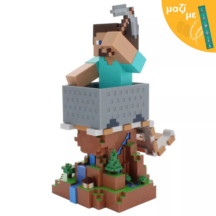 Product Cable Guys Minecraft Steve Phone & Controller Holder Along with an Easter Candle image