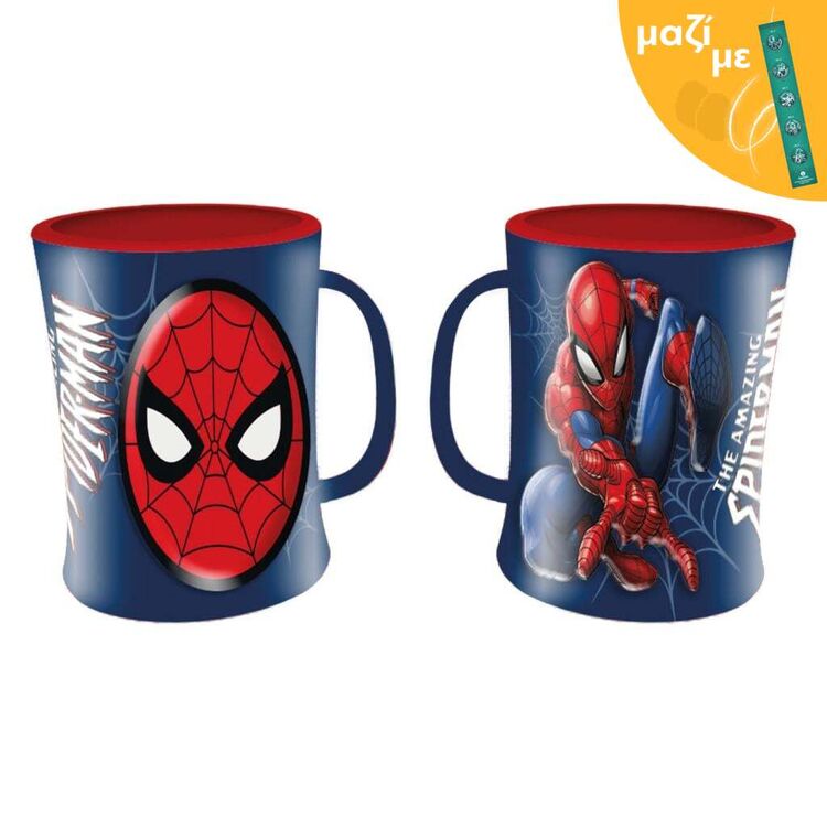 Product Marvel Spider Man Embossed Mug Along with an Easter Candle image