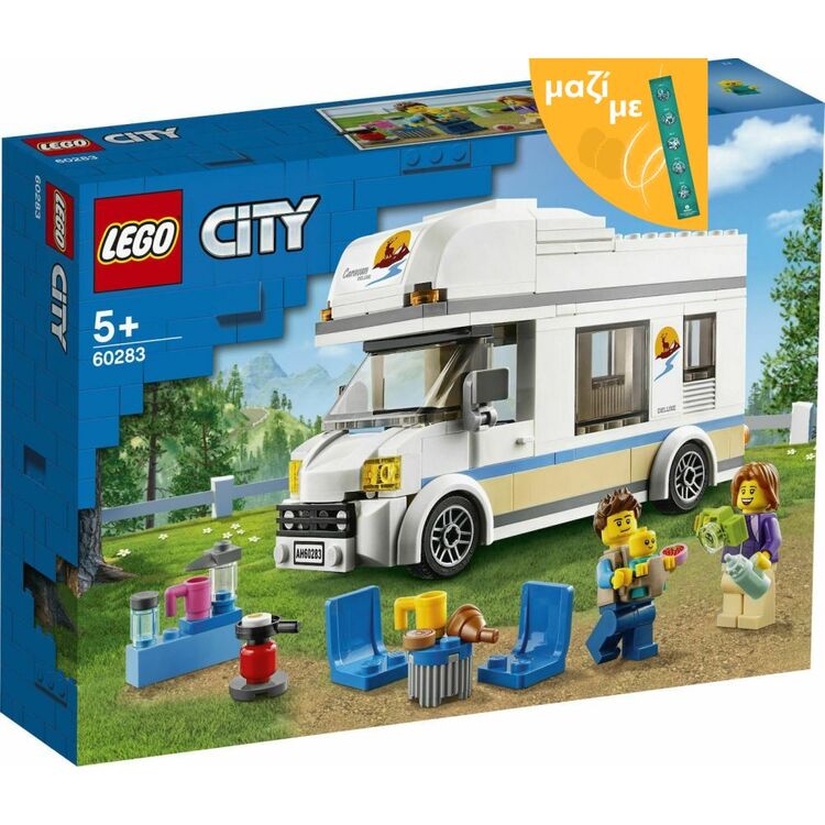 Product LEGO® City Great Vehicles: Τροχόσπιτο για Διακοπές (60283) Μαζί με Πασχαλινή Λαμπάδα image