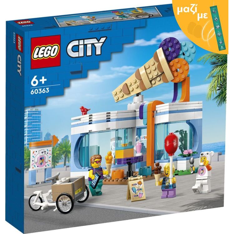Product LEGO® City: Κατάστημα Παγωτών (60363) Μαζί με Πασχαλινή Λαμπάδα image