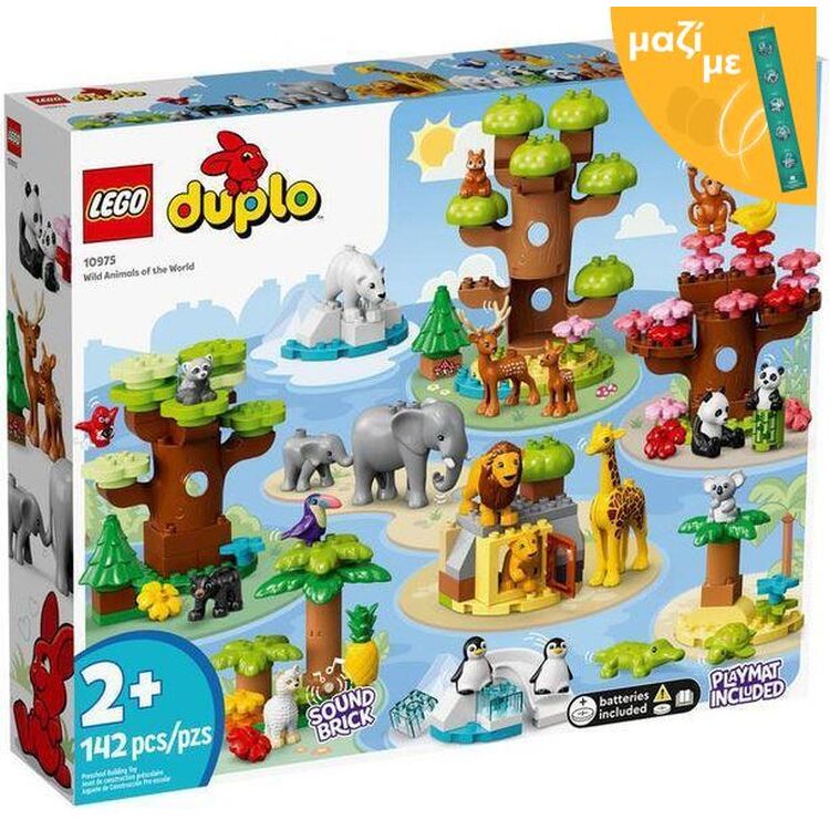 Product LEGO® DUPLO® Town: Wild Animals Of The World (10975) Along with an Easter Candle image