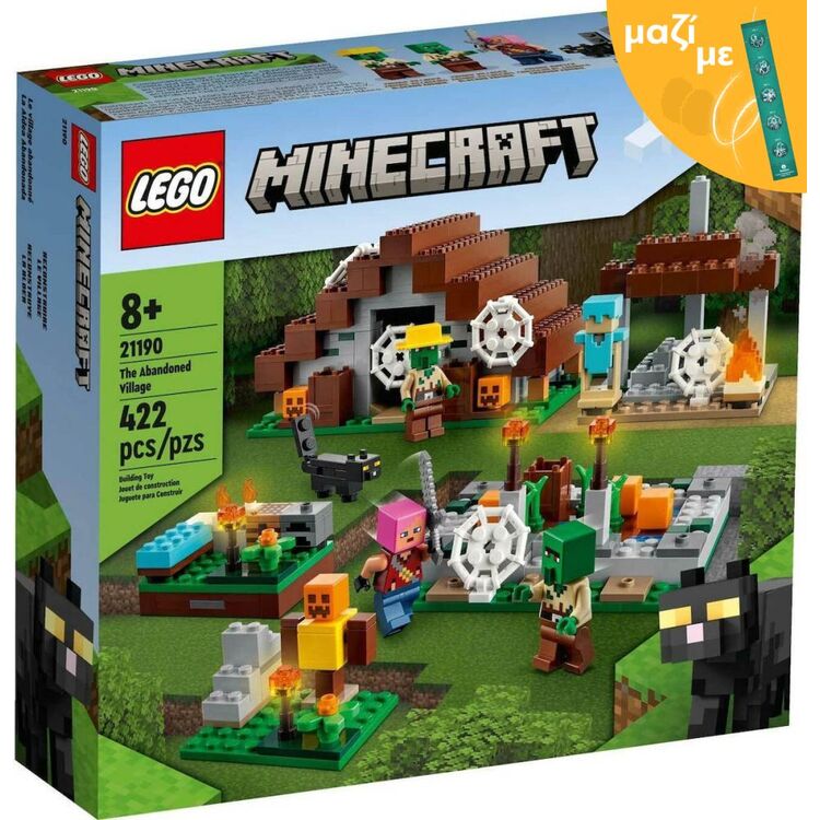 Product LEGO® Minecraft®: The Abandoned Village (21190) Along with an Easter Candle image