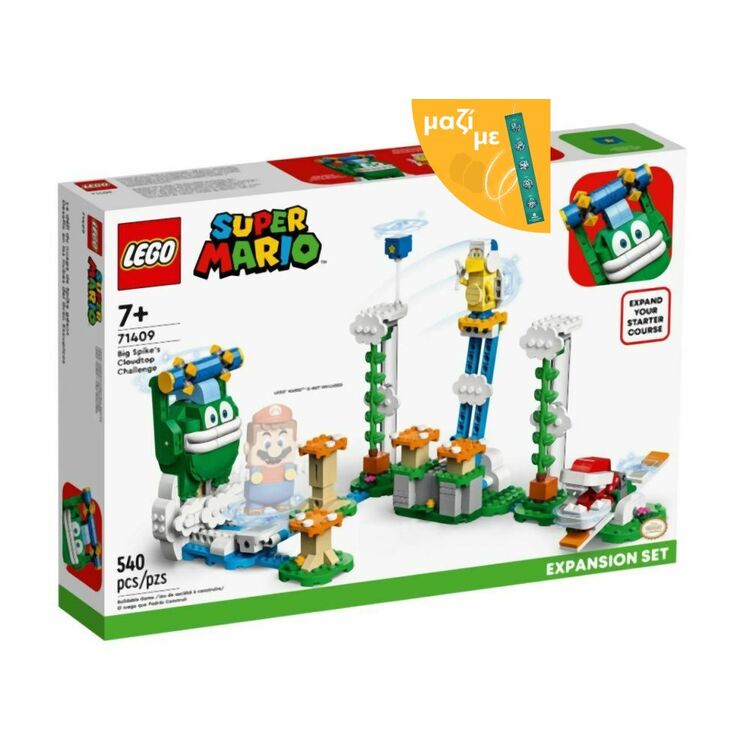 Product LEGO® Nintendo Super Mario™: Big Spike's Cloudtop Challenge (Expansion Set) (71409) Along with an Easter Candle image