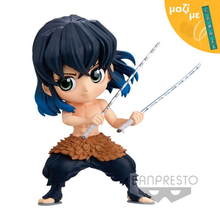 Product Banpresto Q Posket: Demon Slayer Kimetsu No Yaiba - Inosuke Hashibira Ⅱ (Ver.A) Figure (13cm) (18455) Along with an Easter Candle image