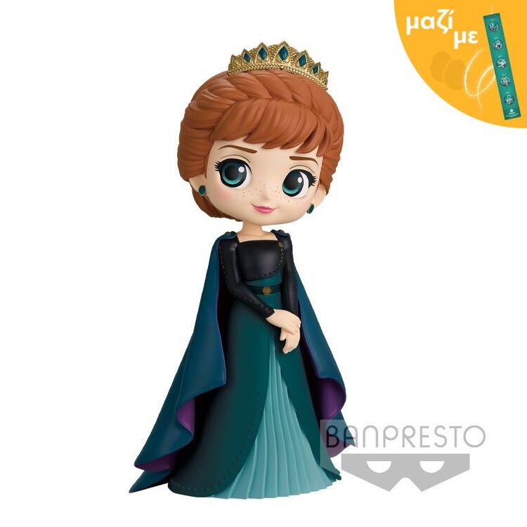 Product Banpresto Q Posket: Disney Characters Frozen 2 - Anna (Ver.A) Figure (14cm) (18216) Along with an Easter Candle image