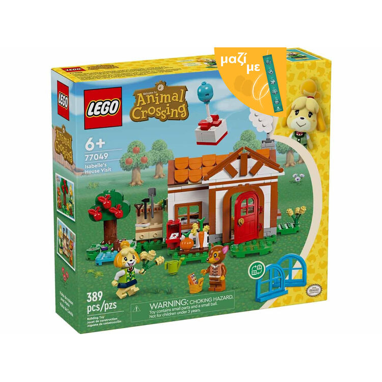 Product LEGO® Animal Crossing™: Isabelle's House Visit (77049) Along with an Easter Candle image