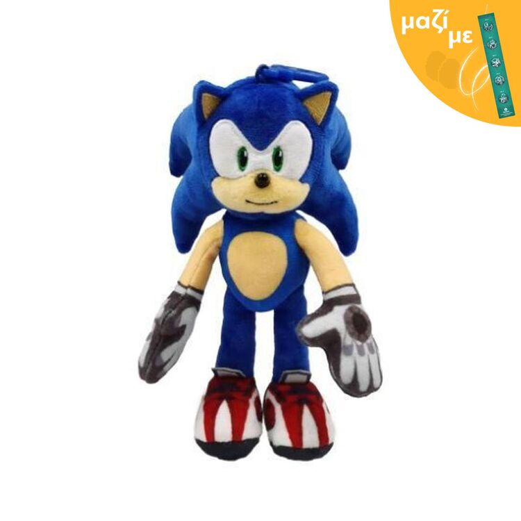 Product P.M.I. Sonic Prime Clip On Plush Character (15cm) (S1) (Random) (SON7004) Along with an Easter Candle image