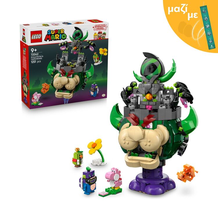 Product LEGO® Super Mario™: Prince Florian & Castle Bowser (72042) Along with an Easter Candle image