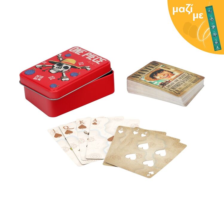 Product Τράπουλα Paladone: One Piece - Playing Cards in Tin (PP14380OPNF) Μαζί με Πασχαλινή Λαμπάδα image