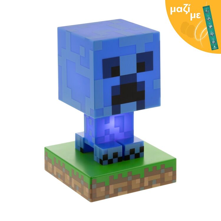 Product Φωτιστικό Paladone Icons: Minecraft - Charged Creeper Light (PP8004MCFV2) Μαζί με Πασχαλινή Λαμπάδα image