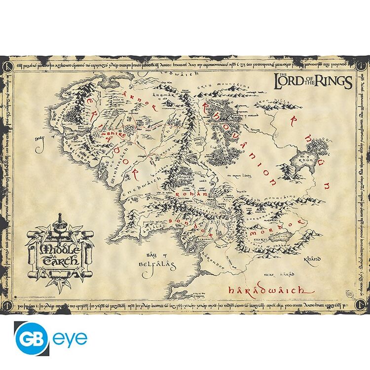 Product Αφίσα Lord Of The Rings Parchament Middle Earth image