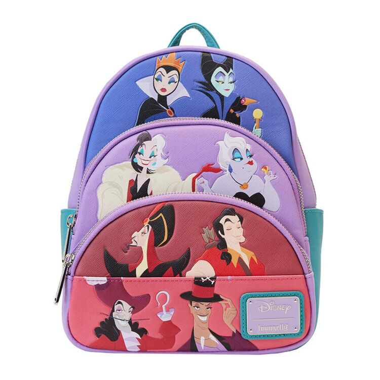 Product Τσάντα Πλάτης Loungefly Disney Villains Color Block Triple Pocket Mini image