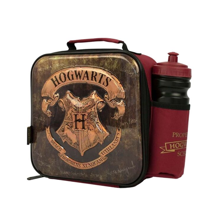 Harry Potter 3D Embossed Lunch Bag with Bottle Nerdom